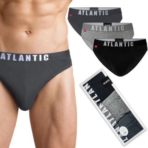 Slipy męskie 3 PARY sport ATLANTIC 3MP-094 - M Slipy męskie 3 PARY sport ATLANTIC 3MP-094 - M