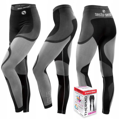 Spodnie TERMOAKTYWNE damskie ciepłe legginsy termiczne SESTO SENSO - M Spodnie TERMOAKTYWNE damskie ciepłe legginsy termiczne SESTO SENSO - M