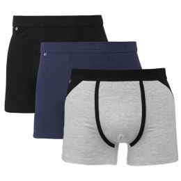 Bokserki męskie dopasowane MORAJ 3-PAK bawełna - M
