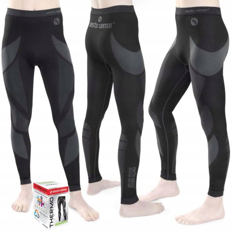 Spodnie TERMOAKTYWNE męskie ciepłe kalesony termiczne SESTO SENSO - L