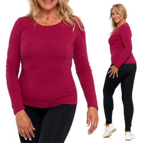 Bluzka Damska Bawełniana Luźna Gładka MORAJ - S