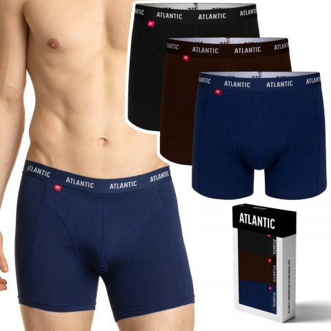 Bokserki męskie 3-PAK szorty ATLANTIC 3MH-047 XXL Bokserki męskie 3-PAK szorty ATLANTIC 3MH-047 XXL