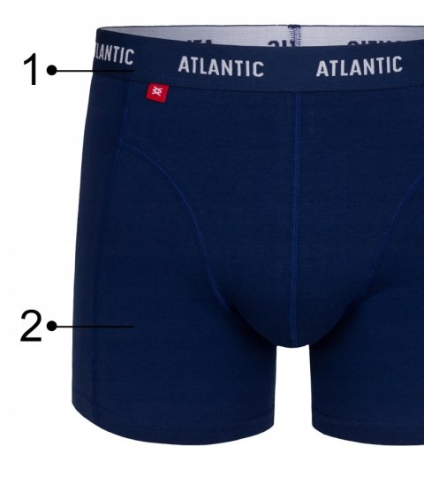 Bokserki męskie 3-PAK szorty ATLANTIC 3MH-047 XXL Bokserki męskie 3-PAK szorty ATLANTIC 3MH-047 XXL