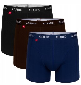 Bokserki męskie 3-PAK szorty ATLANTIC 3MH-047 - M