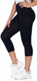 Legginsy bawełniane 3/4 kolarki MORAJ sport - S/M