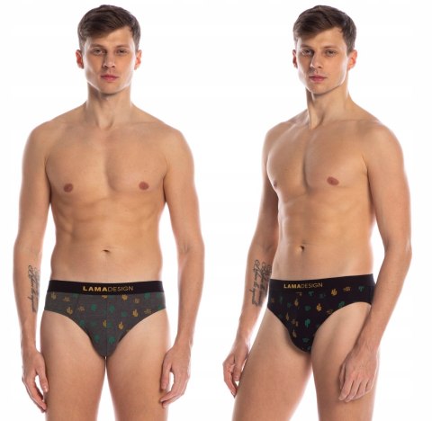 Slipy Męskie 2 PARY majtki bawełniane LAMA - L