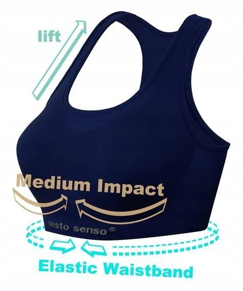 BIUSTONOSZ TOP sportowy stanik damski FITNES XXS/S