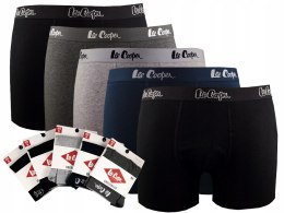 LEE COOPER BAWEŁNA bokserki męskie - 5-PAK - M