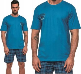 PIŻAMA MĘSKA CORNETTE kr. ręk. 326/92 MARINE r XXL