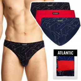 Slipy męskie 3-PAK sportowe ATLANTIC 3MP-149 - XL
