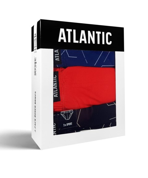 Slipy męskie 3-PAK sportowe ATLANTIC 3MP-149 - XL