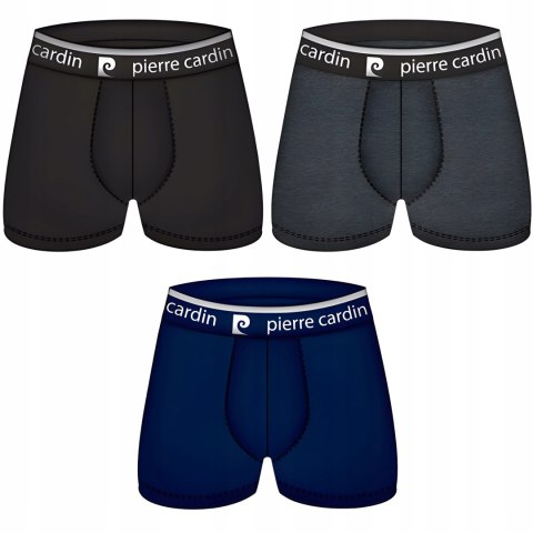 Bokserki męskie 3 PARY PIERRE CARDIN PCU77 - XXL Bokserki męskie 3 PARY PIERRE CARDIN PCU77 - XXL