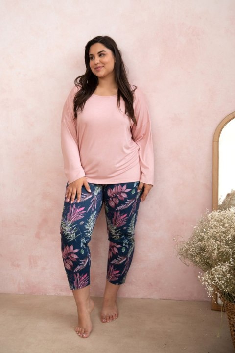 PIŻAMA TARO 3013 VIVIAN AW24 XXL-3XL 3XL pudrowy róż Taro PIŻAMA TARO 3013 VIVIAN AW24 XXL-3XL 3XL pudrowy róż Taro