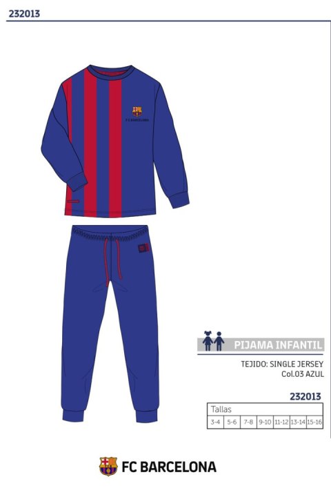 FC BARCELONA PIŻAMA DZIECIĘCA 232013 FC BARCELONA PIŻAMA DZIECIĘCA 232013