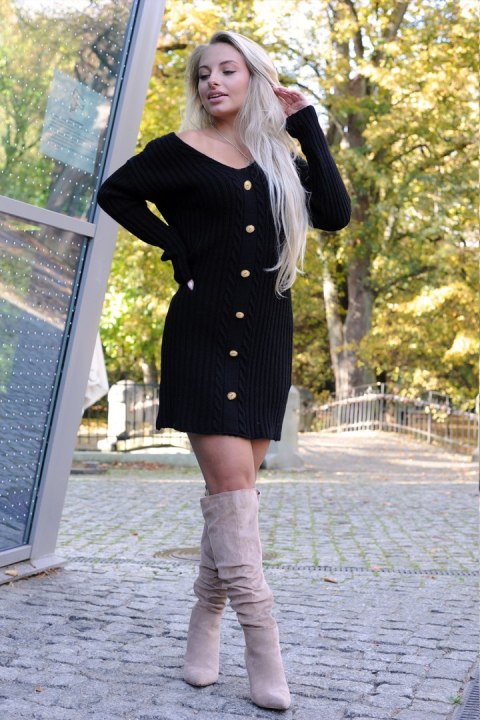 Merribel Sukienka Bonela Black - ONE SIZE Merribel Sukienka Bonela Black - ONE SIZE