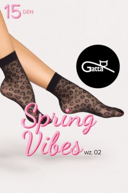GATTA SPRING VIBES - 02 SKARPETKI 15 DEN