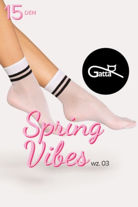 GATTA SPRING VIBES - 03 SKARPETKI 15 DEN