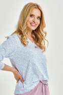 TARO 3448 PIŻAMA DAMSKA DŁUGA DEBORA M-XL