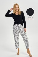 TARO 3454 PIŻAMA DAMSKA DŁUGA AIDA M-XL