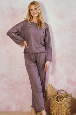 TARO 3439 PIŻAMA DAMSKA DŁUGA ZOYA S-L