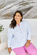 TARO 3462 PIŻAMA DAMSKA DŁUGA YOLANDA 2XL-4XL