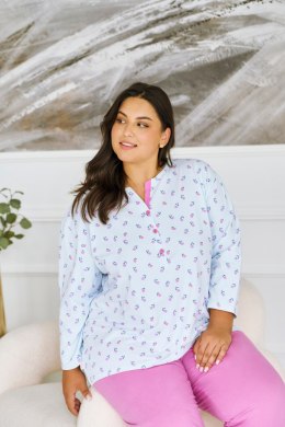 TARO 3462 PIŻAMA DAMSKA DŁUGA YOLANDA 2XL-4XL