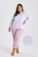 TARO 3463 PIŻAMA DAMSKA DŁUGA DEBORA 2XL-4XL