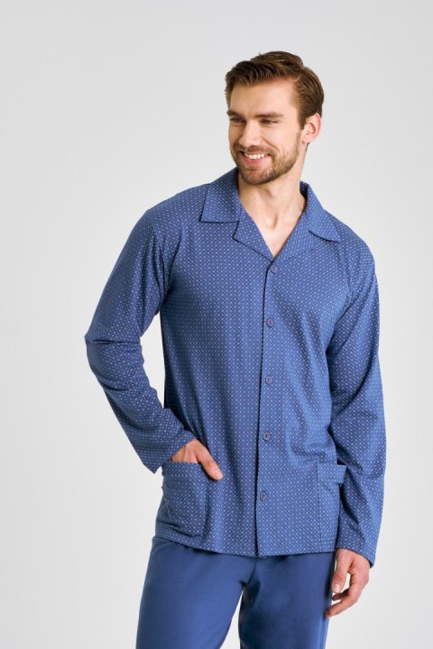 TARO 3484 PIŻAMA MĘSKA DŁUGA ROZPINANA DEREK 3XL-4XL TARO 3484 PIŻAMA MĘSKA DŁUGA ROZPINANA DEREK 3XL-4XL