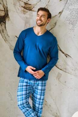 TARO 3477 PIŻAMA MĘSKA DŁUGA MARK 5XL-6XL