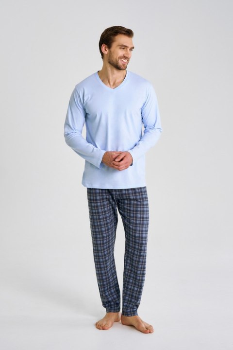 TARO 3477 PIŻAMA MĘSKA DŁUGA MARK 5XL-6XL