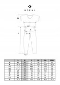 Długi elegancki KOMBINEZON damski modny z krótkim rękawem luźny MORAJ - 3XL