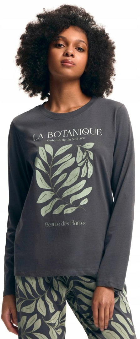 Piżama Damska 100% Bawełna Komplet Bluzka + Spodnie HENDERSON DANNA - M