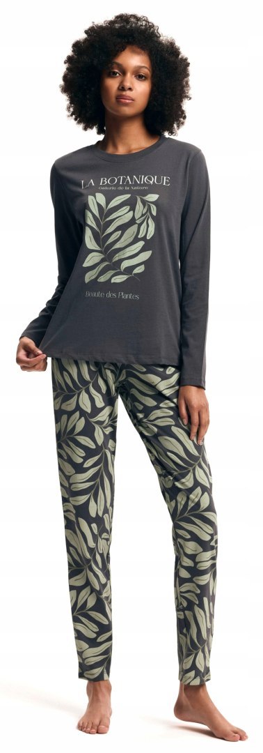 Piżama Damska 100% Bawełna Komplet Bluzka + Spodnie HENDERSON DANNA - M