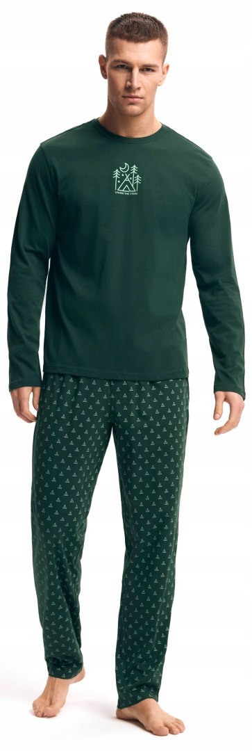 Piżama męska 100% BAWEŁNA Komplet z Długim Rękawem HENDERSON LUSH - XL Piżama męska 100% BAWEŁNA Komplet z Długim Rękawem HENDERSON LUSH - XL