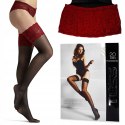 Pończochy z Koronką Włoskie Zmysłowe Samonośne GAJATEX 20DEN - 1/2