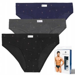 Slipy męskie 100% bawełna MORAJ 3-PAK - XXL