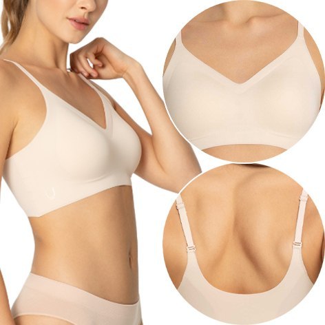 Biustonosz Top Sportowy z Wkładkami Regulowany JULIMEX SIMPLE BRA - XL