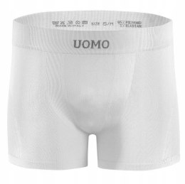 Bokserki Męskie Sportowe Oddychające SESTO SENSO BM07 Białe - S/M