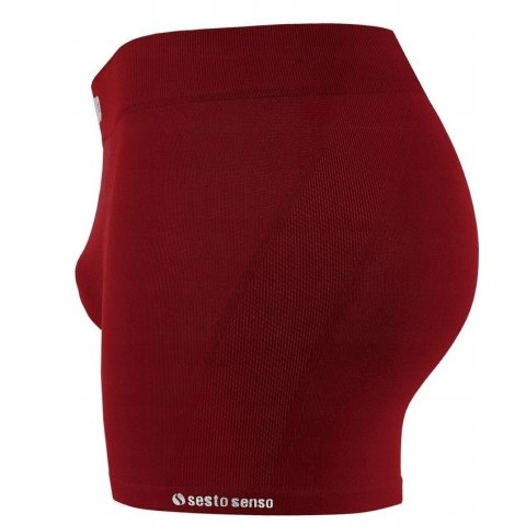 Bokserki Męskie Sportowe Oddychające SESTO SENSO BM07 Bordowe - L/XL Bokserki Męskie Sportowe Oddychające SESTO SENSO BM07 Bordowe - L/XL