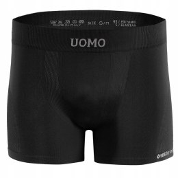 Bokserki Męskie Sportowe Oddychające SESTO SENSO BM07 Czarne - S/M