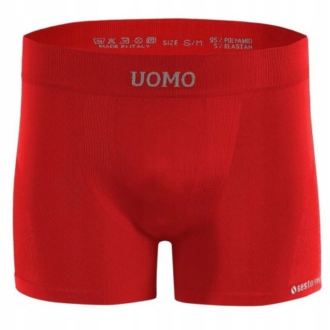 Bokserki Męskie Sportowe Oddychające SESTO SENSO BM07 Czerwone - L/XL Bokserki Męskie Sportowe Oddychające SESTO SENSO BM07 Czerwone - L/XL