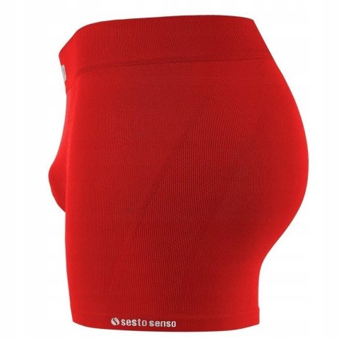 Bokserki Męskie Sportowe Oddychające SESTO SENSO BM07 Czerwone - S/M Bokserki Męskie Sportowe Oddychające SESTO SENSO BM07 Czerwone - S/M