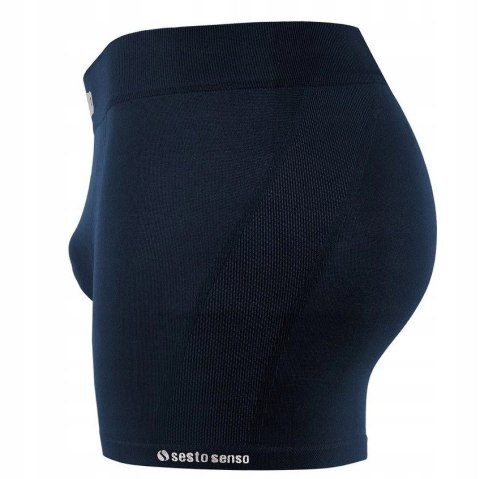 Bokserki Męskie Sportowe Oddychające SESTO SENSO BM07 Granatowe - L/XL Bokserki Męskie Sportowe Oddychające SESTO SENSO BM07 Granatowe - L/XL