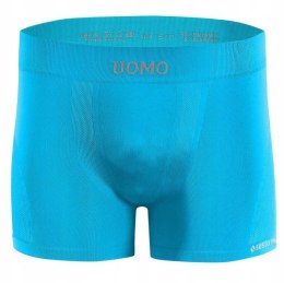 Bokserki Męskie Sportowe Oddychające SESTO SENSO BM07 Turkusowe - L/XL