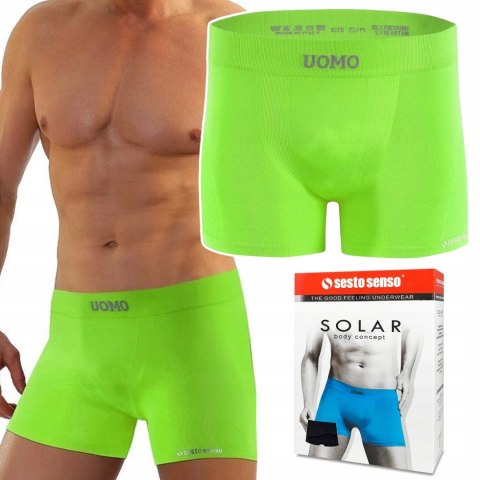 Bokserki Męskie Sportowe Oddychające SESTO SENSO BM07 Zielone - L/XL Bokserki Męskie Sportowe Oddychające SESTO SENSO BM07 Zielone - L/XL