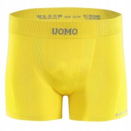 Bokserki Męskie Sportowe Oddychające SESTO SENSO BM07 Żółte - S/M