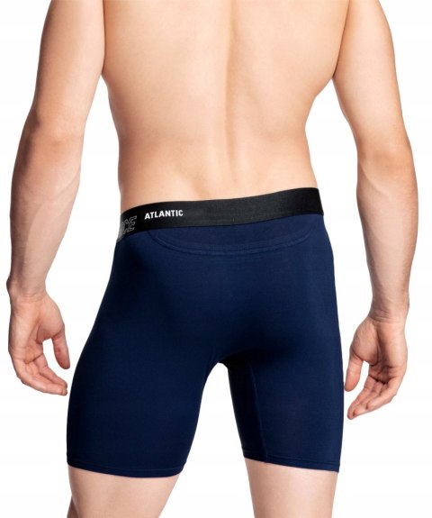Bokserki męskie BAMBUSOWE długie ATLANTIC 1181 granatowe - XXL Bokserki męskie BAMBUSOWE długie ATLANTIC 1181 granatowe - XXL