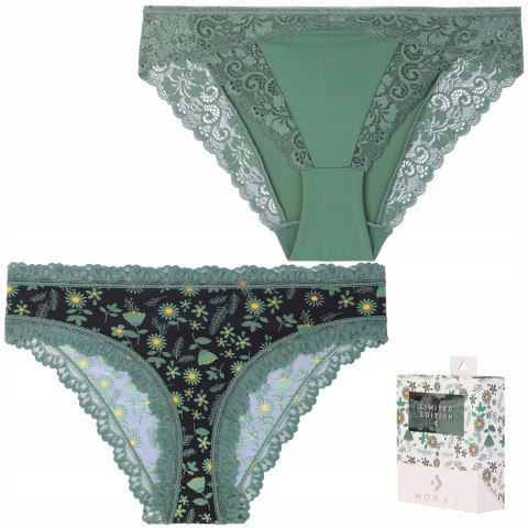 Figi Damskie Eleganckie Koronkowe 2-PAK MORAJ LIMITED EDITION - S Figi Damskie Eleganckie Koronkowe 2-PAK MORAJ LIMITED EDITION - S