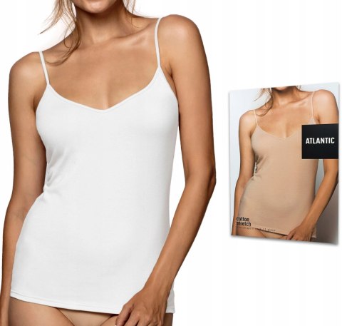 Koszulka damska na ramiączkach bawełniana podkoszulek ATLANTIC 197 - L