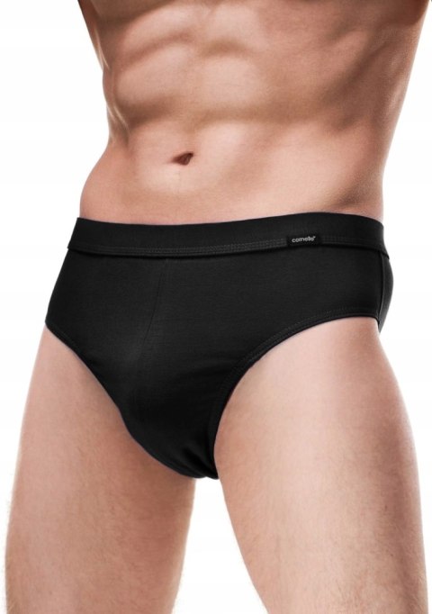 Slipy Męskie Klasyczne Majtki Bawełniane CORNETTE AUTHENTIC Czarne - XXL